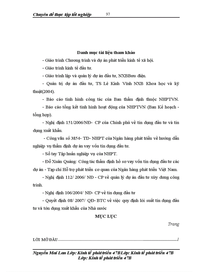 image for page Hoàn thiện công tác thẩm định các dự án đầu tư sử dụng vốn tín dụng đầu tư của Nhà nước tại Ngân hàng phát triển Việt Nam