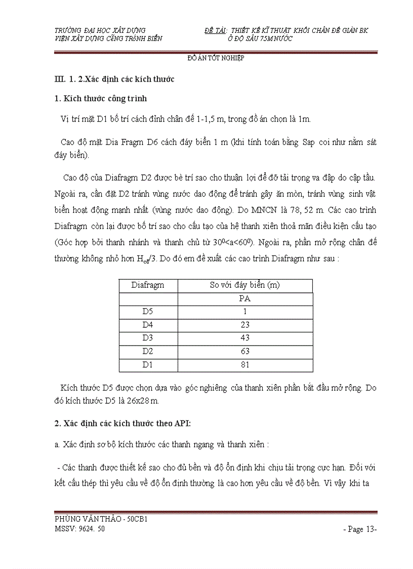 image for page Thiết kế kĩ thuật khối chân đế giàn bk viện xây dựng công trình biển ở độ sâu 75m nước
