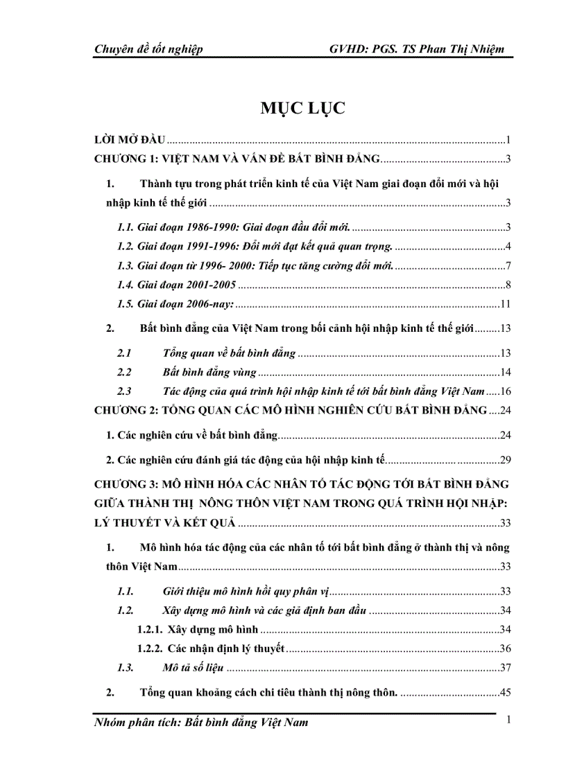 image for page Mô hình hóa các nhân tố tác động tới bất bình đẳng thành thị nông thôn tại Việt Nam: Lý thuyết và Kết quả