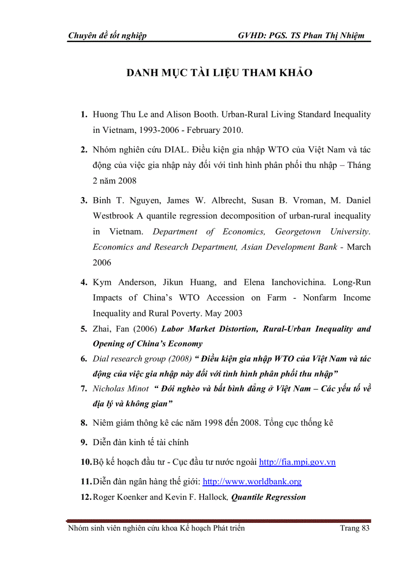 image for page Mô hình hóa các nhân tố tác động tới bất bình đẳng thành thị nông thôn tại Việt Nam: Lý thuyết và Kết quả