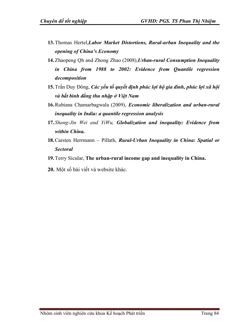 image for page Mô hình hóa các nhân tố tác động tới bất bình đẳng thành thị nông thôn tại Việt Nam: Lý thuyết và Kết quả