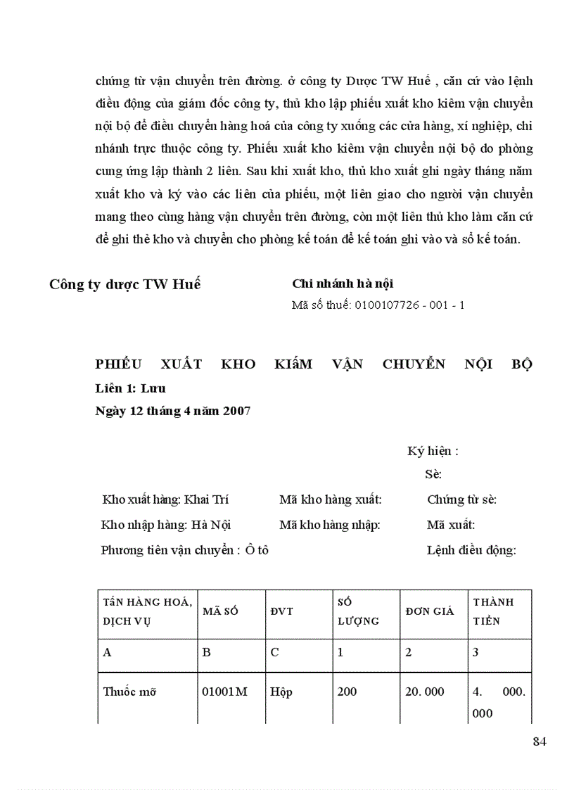 image for page Hoàn thiện kế toán nghiệp vụ bán hàng ở công ty Dược TW Huế