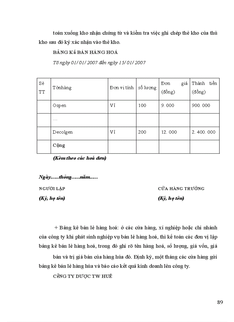image for page Hoàn thiện kế toán nghiệp vụ bán hàng ở công ty Dược TW Huế