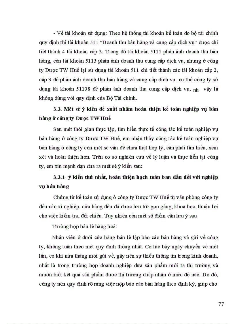 image for page Hoàn thiện kế toán nghiệp vụ bán hàng ở công ty Dược TW Huế