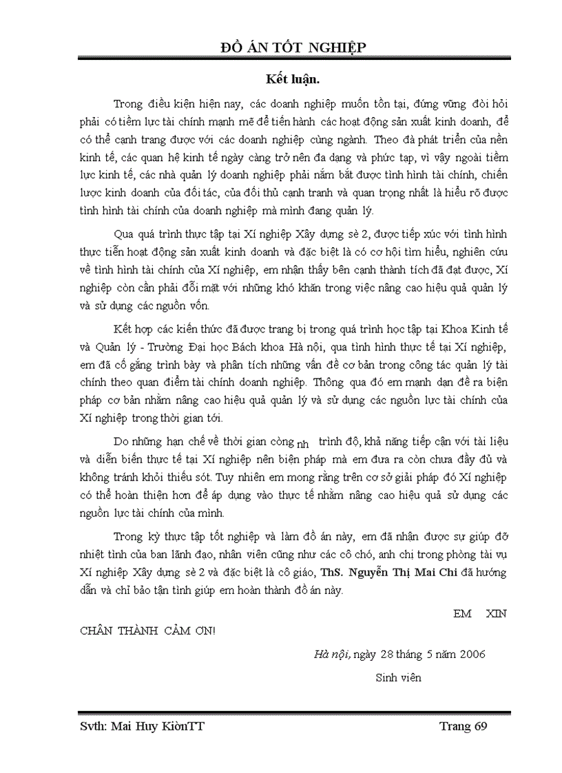 image for page Phân tích hiệu quả tài chính và đề xuất biện pháp cải thiện tình hình tài chính của Xí nghiệp Xây dựng số 2 - Tổng công ty đầu tư phát triển hạ tầng đô thị (UDIC)