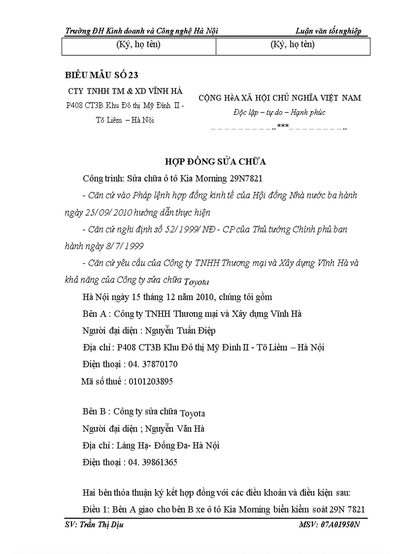 image for page Hoàn thiện công tác kế toán TSCĐ HH tại công ty TNHH Thương mại và Xây dựng Vĩnh Hà