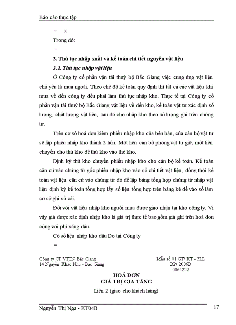 image for page Kế toán nguyên vật liệu tại công ty cổ phần Vận tải Thuỷ Bộ Bắc Giang