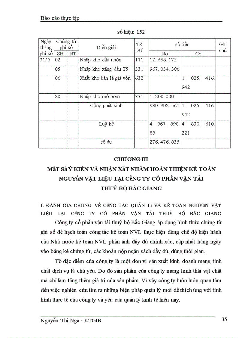 image for page Kế toán nguyên vật liệu tại công ty cổ phần Vận tải Thuỷ Bộ Bắc Giang