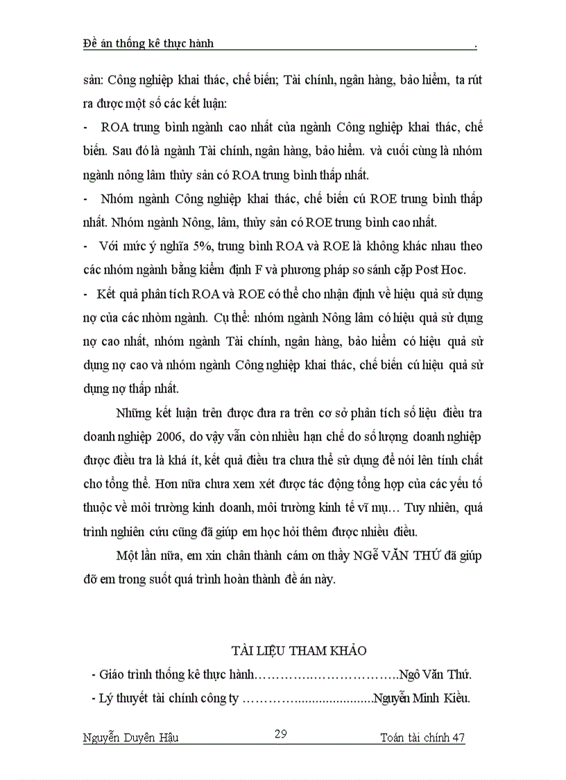 image for page Mô hình phân tích phương sai đánh giá khả năng sinh lời của nhóm ngành Nông nghiệp, lâm nghiệp, thủy sản; Công nghiệp khai thác, chế biến và Tài chính – Ngân hàng