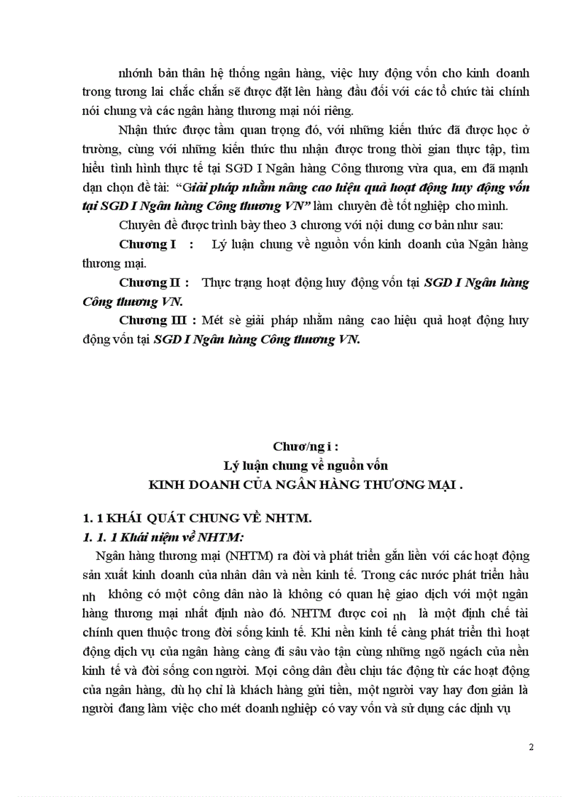 image for page Giải pháp nhằm nâng cao hiệu quả hoạt động huy động vốn tại SGD I Ngân hàng Công thương VN