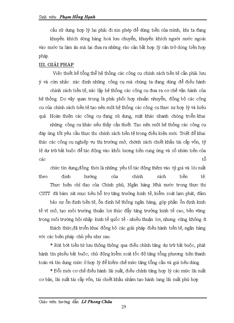 image for page Thực trạng thực hiện chính sách tiền tệ của ngân hàng nhà nước việt nam