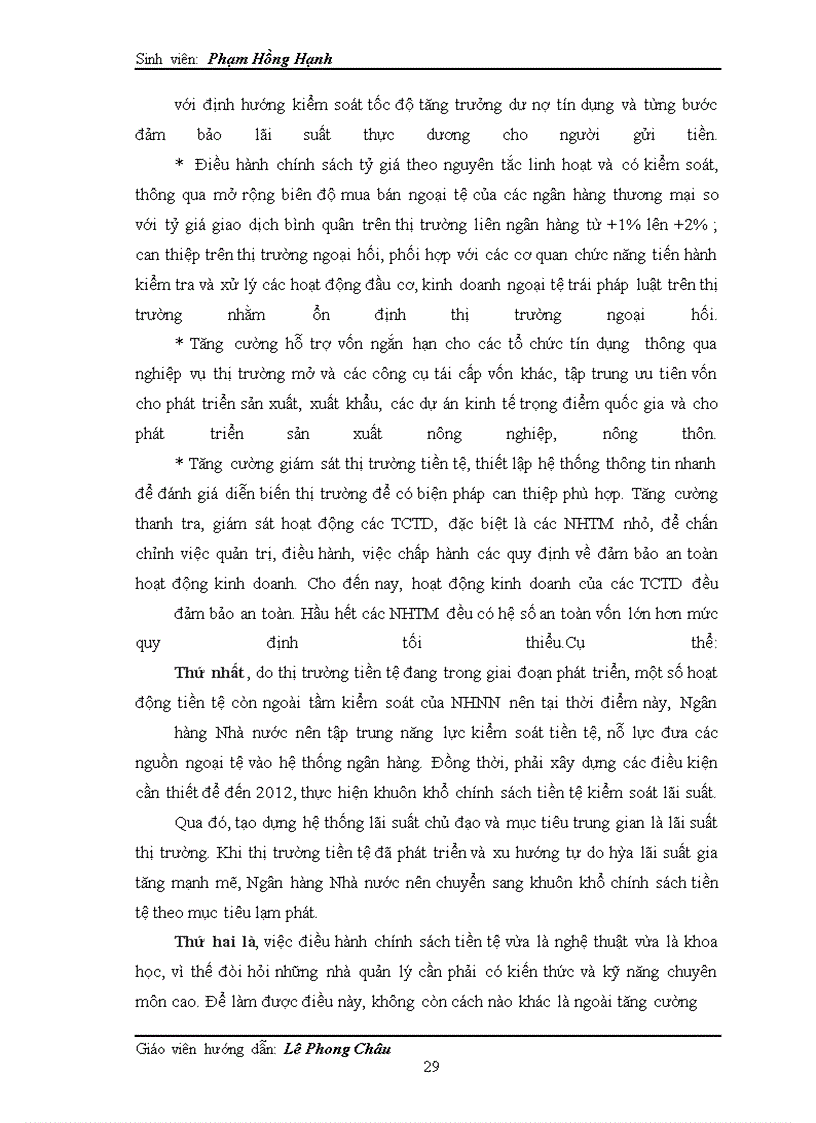 image for page Thực trạng thực hiện chính sách tiền tệ của ngân hàng nhà nước việt nam