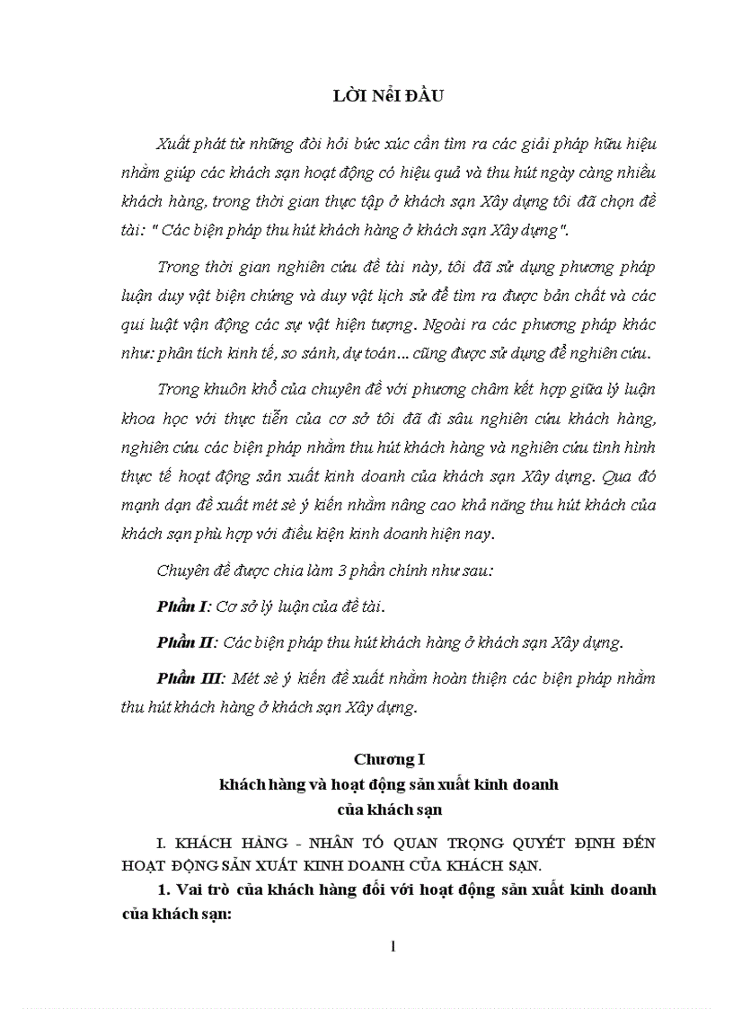 image for page Các biện pháp thu hút khách hàng ở khách sạn Xây dựng