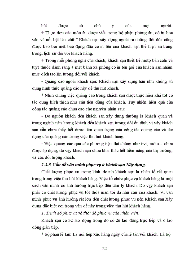 image for page Các biện pháp thu hút khách hàng ở khách sạn Xây dựng