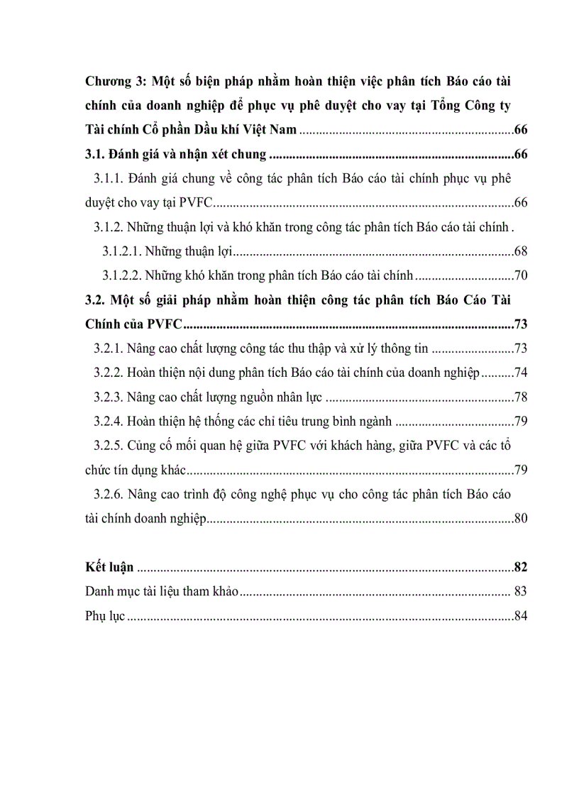 image for page Một số giải pháp hoàn thiện công tác phân tích Báo cáo tài chính của doanh nghiệp để phục vụ hoạt động phê duyệt cho vay tại Tổng Công ty Tài chính Cổ phần Dầu khí Việt Nam