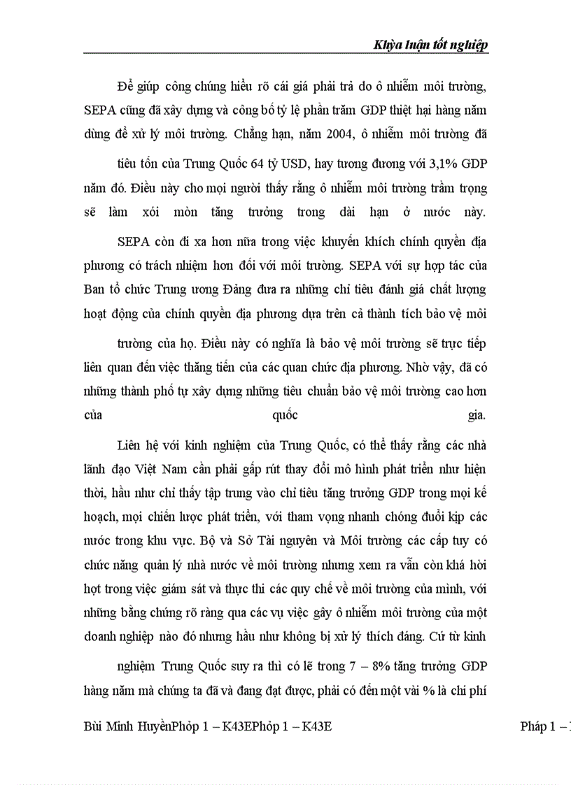 image for page Môi trường trong việc phát triển bền vững ở Việt Nam – Thực trạng và giải pháp