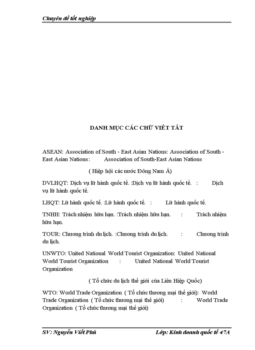 image for page Hoạt động kinh doanh lữ hành quốc tế tại công ty tnhh phát triển thế kỷ thương mại và du lịch; thực trạng và giải pháp