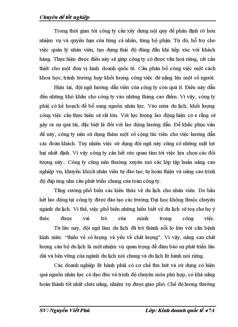 image for page Hoạt động kinh doanh lữ hành quốc tế tại công ty tnhh phát triển thế kỷ thương mại và du lịch; thực trạng và giải pháp