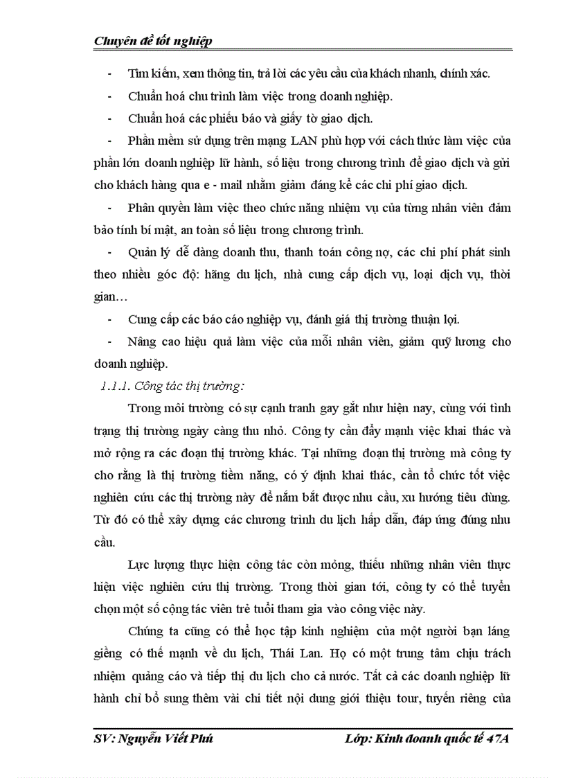 image for page Hoạt động kinh doanh lữ hành quốc tế tại công ty tnhh phát triển thế kỷ thương mại và du lịch; thực trạng và giải pháp