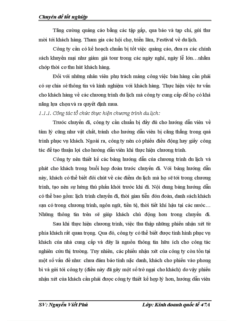 image for page Hoạt động kinh doanh lữ hành quốc tế tại công ty tnhh phát triển thế kỷ thương mại và du lịch; thực trạng và giải pháp