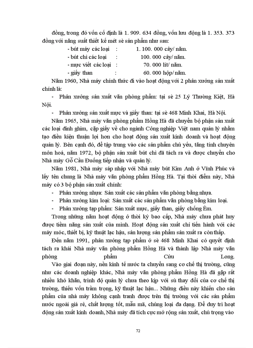 image for page Kế toán vật liệu với việc nâng cao hiệu quả sử dụng vốn lưu động tại Công ty văn phòng phẩm Hồng Hà