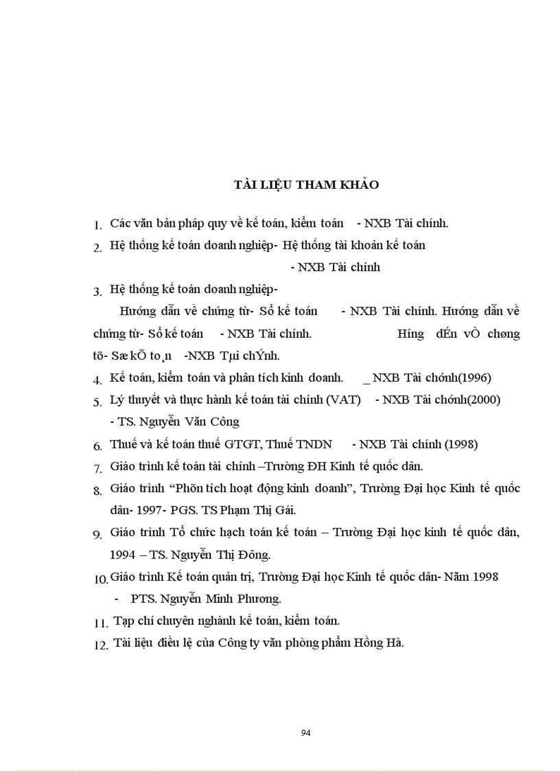 image for page Kế toán vật liệu với việc nâng cao hiệu quả sử dụng vốn lưu động tại Công ty văn phòng phẩm Hồng Hà