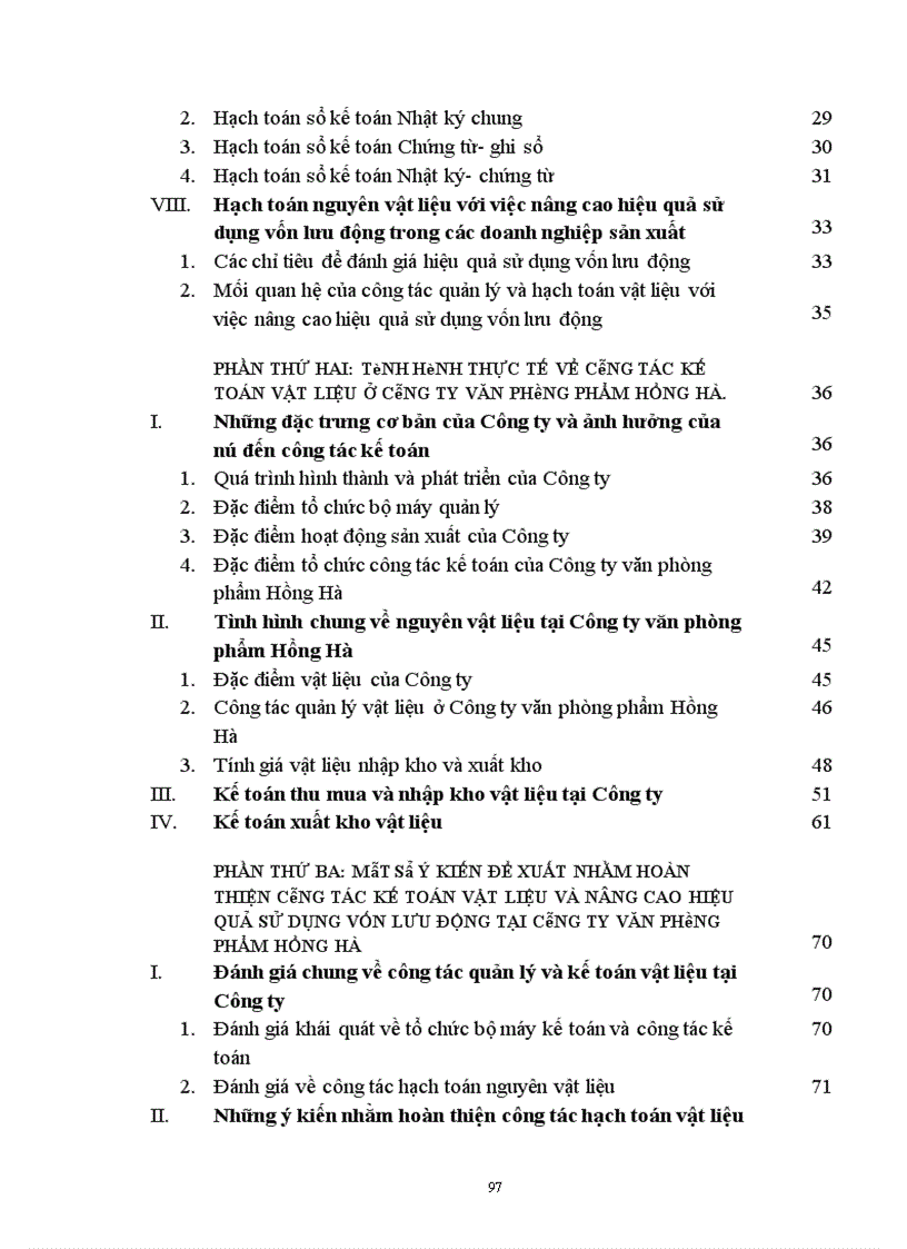 image for page Kế toán vật liệu với việc nâng cao hiệu quả sử dụng vốn lưu động tại Công ty văn phòng phẩm Hồng Hà