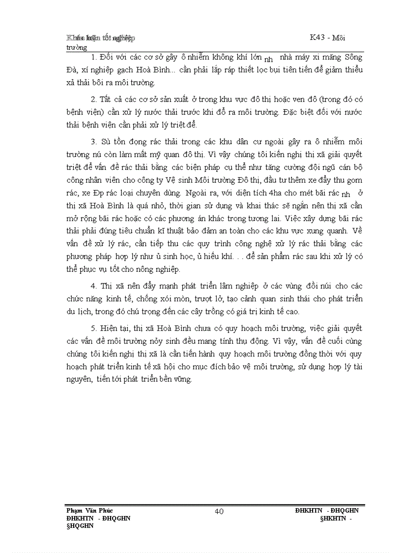 image for page Thành lập bản đồ môi trường sinh thái thị xã Hoà Bình trên cơ sở phương pháp hệ thông tin địa lý(GIS), đánh giá hiện trạng chất lượng và một số kiến nghị bảo vệ môi trường sinh thái ở thị xã đó