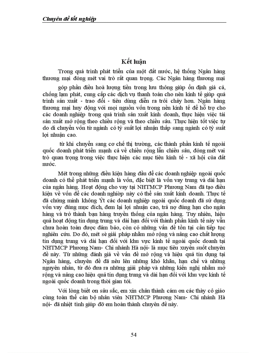 image for page Giải pháp nâng cao chất lượng tín dụng trung và dài hạn đối với khu vực kinh tế ngoài quốc doanh tại Ngân Hàng TMCP PHƯƠNG NAM - Chi nhánh Hà Nội