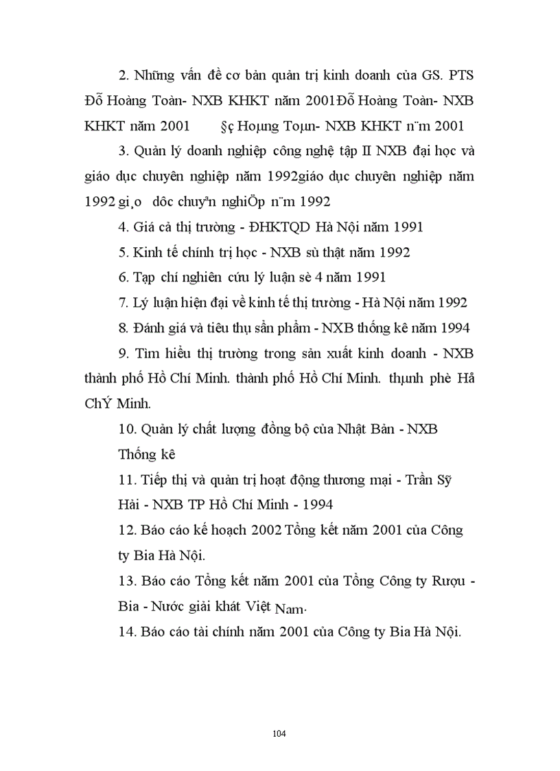 image for page Một số biện pháp cơ bản nhằm đẩy nhanh tốc độ tiêu thụ sản phẩm ở Công ty bia Hà Nội