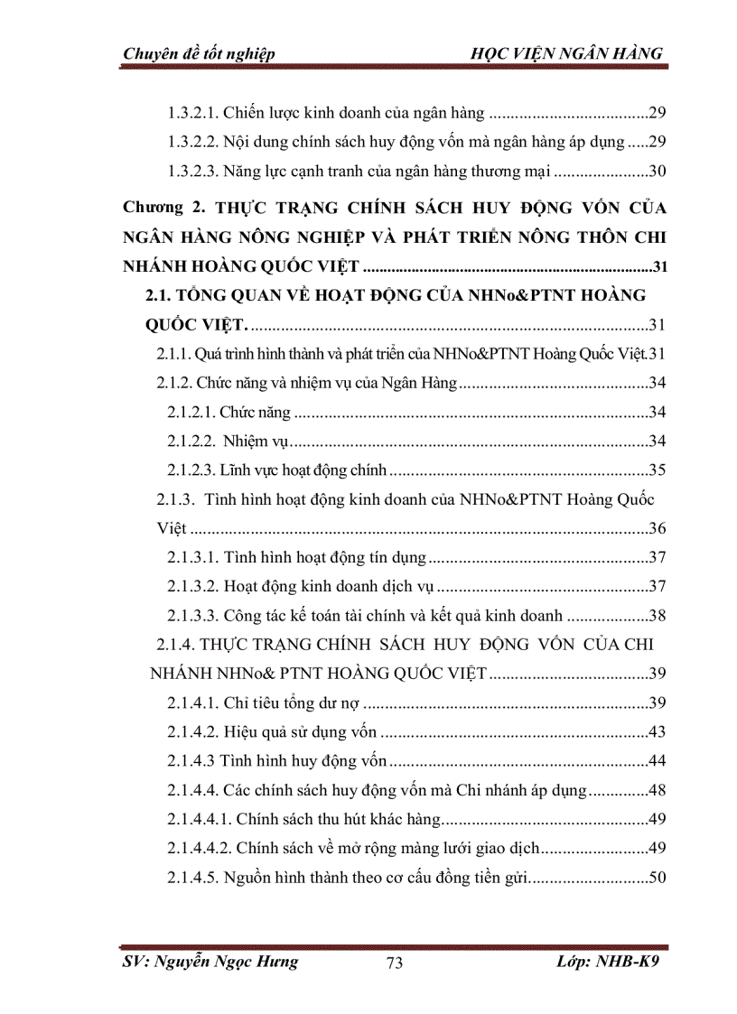 image for page Các giải pháp nâng cao hiệu quả công tác huy động vốn tại Ngân hàng Nông nghiệp và Phát triển Nông thôn Hoàng Quốc Việt
