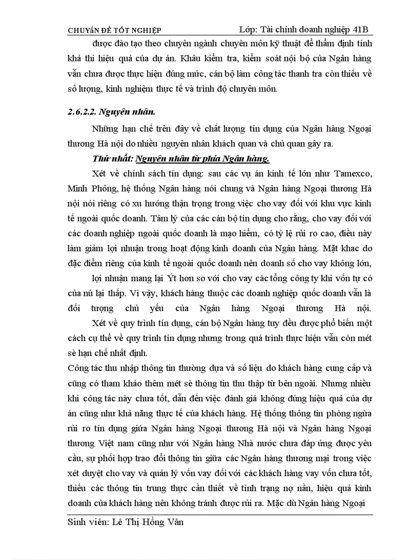 image for page Giải pháp nâng cao chất lượng tín dụng tại Ngân Hàng Ngoại Thương Hà Nội