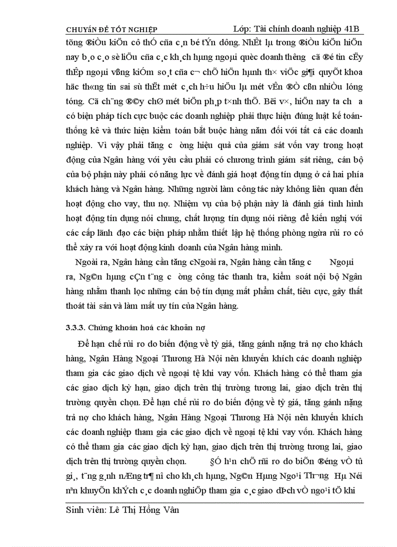 image for page Giải pháp nâng cao chất lượng tín dụng tại Ngân Hàng Ngoại Thương Hà Nội