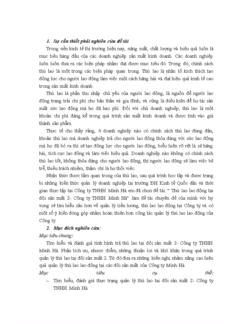 image for page Thù lao lao động tại đội sản xuất 2- Công ty TNHH Minh Hà