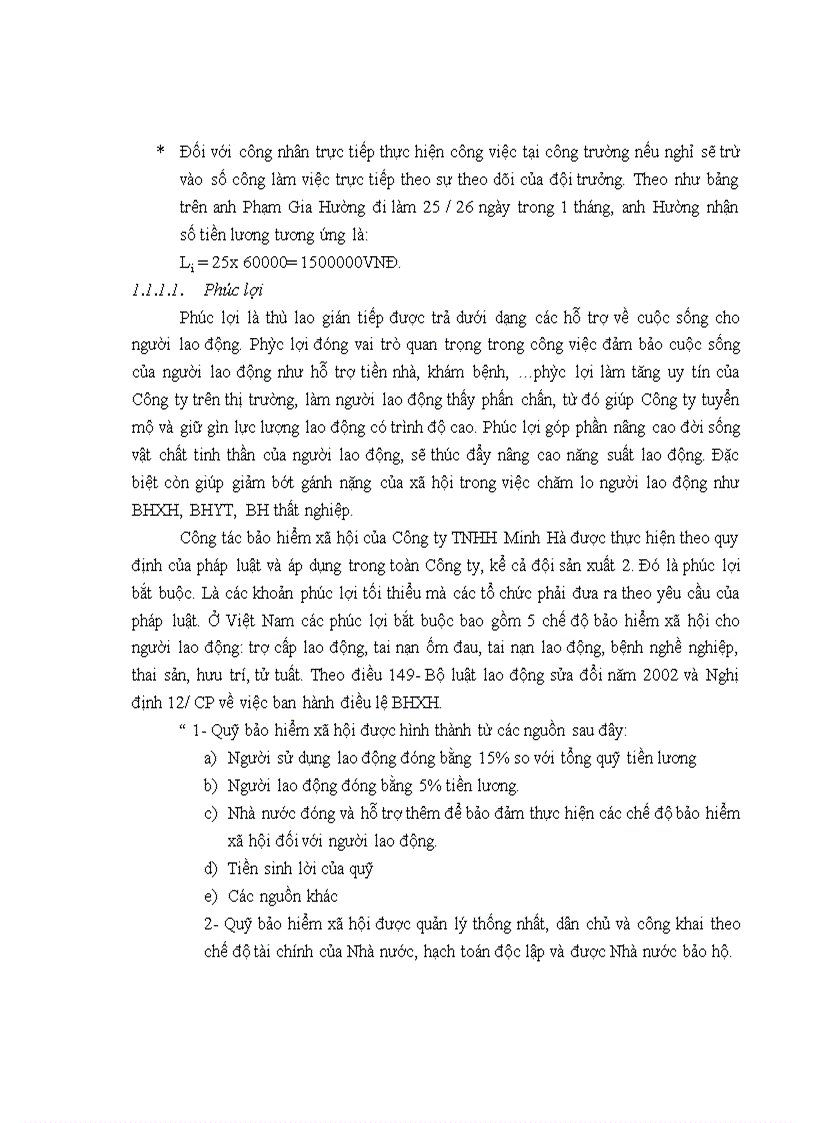 image for page Thù lao lao động tại đội sản xuất 2- Công ty TNHH Minh Hà