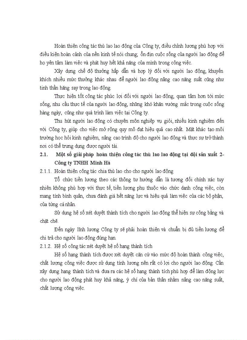 image for page Thù lao lao động tại đội sản xuất 2- Công ty TNHH Minh Hà