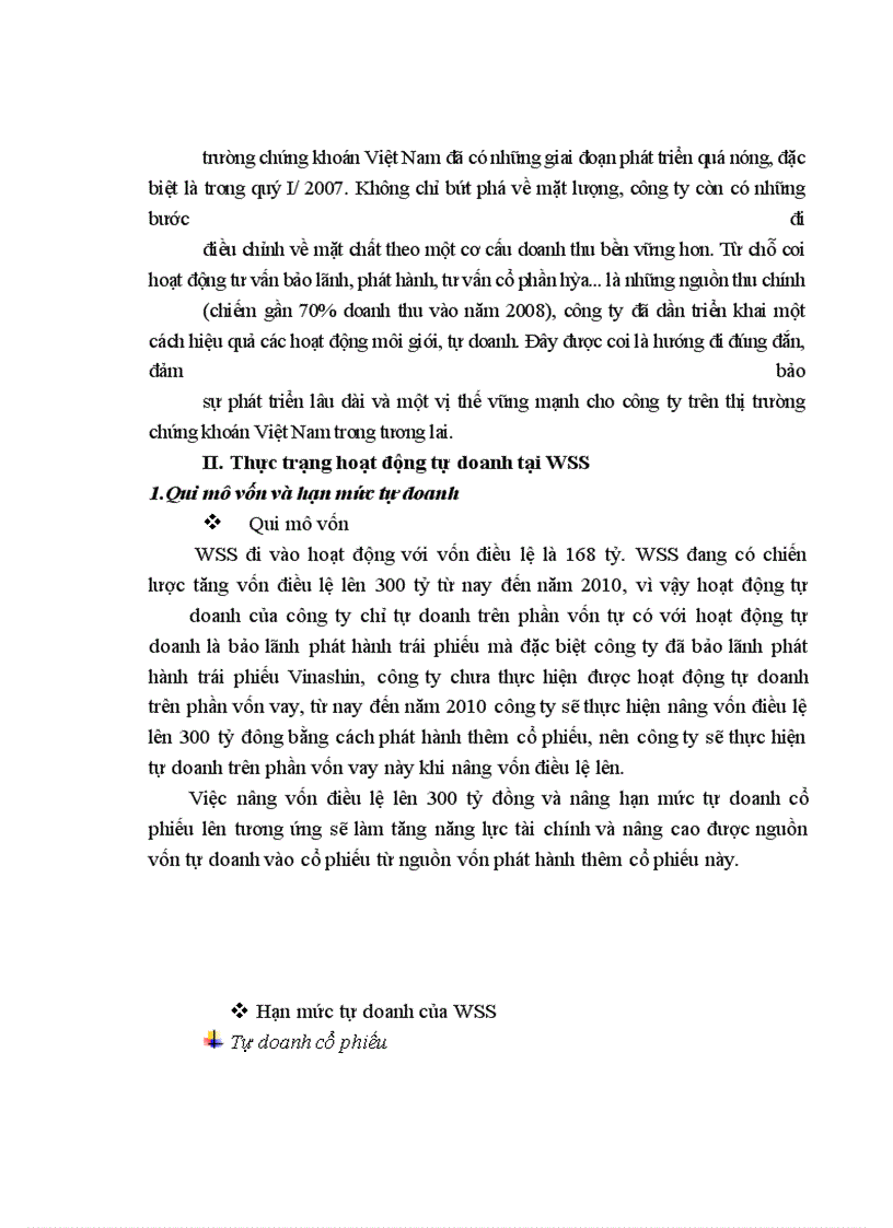 image for page Phát triển hoạt động tự doanh tại Công ty chứng khoán Phố wall