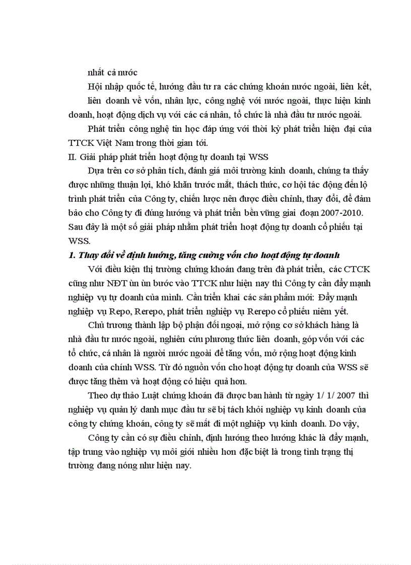 image for page Phát triển hoạt động tự doanh tại Công ty chứng khoán Phố wall