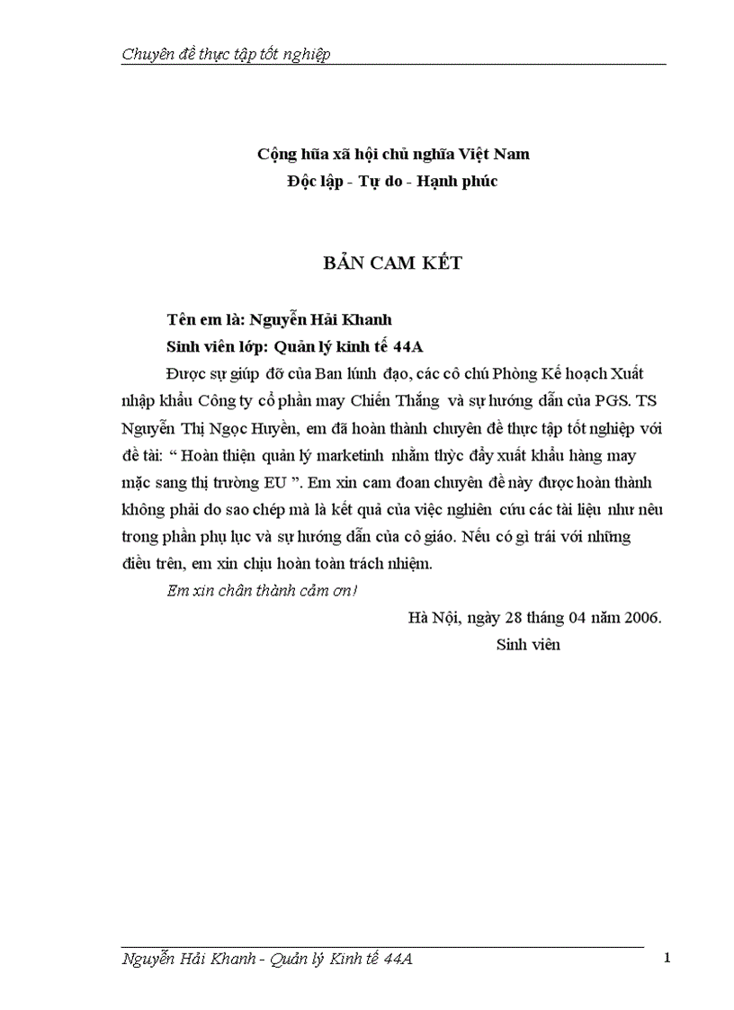 image for page Hoàn thiện quản lý marketinh nhằm thúc đẩy xuất khẩu hàng may mặc sang thị trường EU