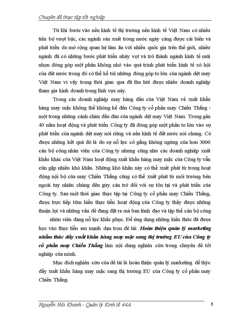 image for page Hoàn thiện quản lý marketinh nhằm thúc đẩy xuất khẩu hàng may mặc sang thị trường EU