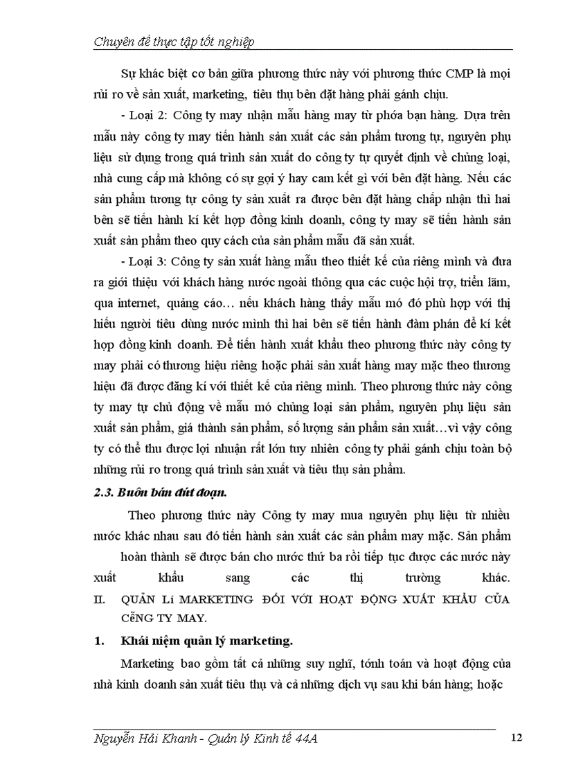 image for page Hoàn thiện quản lý marketinh nhằm thúc đẩy xuất khẩu hàng may mặc sang thị trường EU