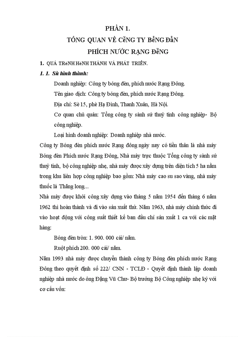 image for page Đánh giá lợi thế cạnh tranh của Sản phẩm Bóng đèn Rạng đông