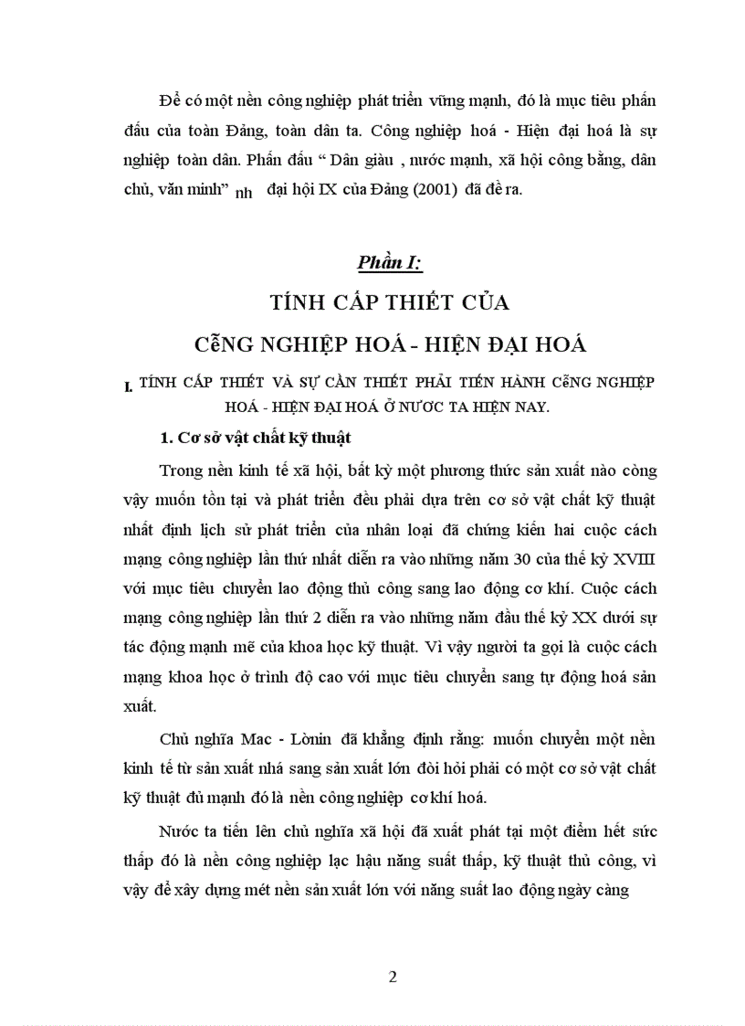 image for page Phương hướng và giải pháp để tiến hành công nghiệp hoá - hiện đại hoá