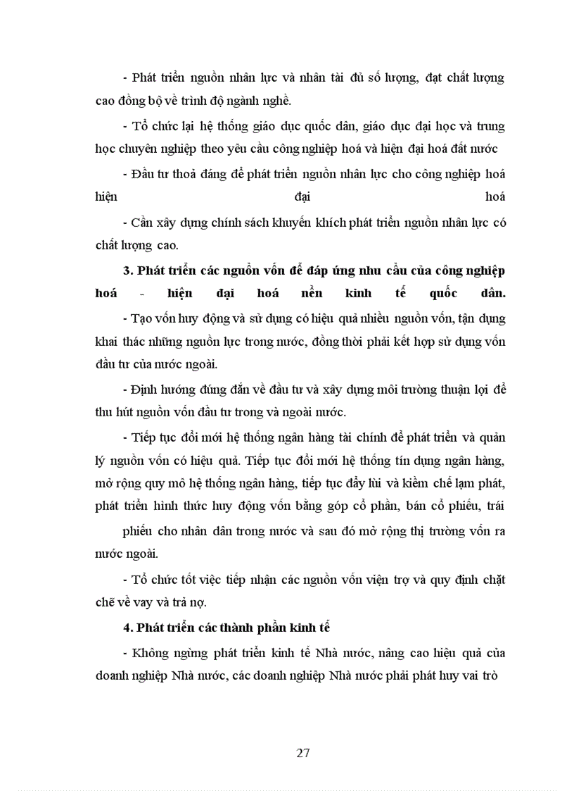 image for page Phương hướng và giải pháp để tiến hành công nghiệp hoá - hiện đại hoá