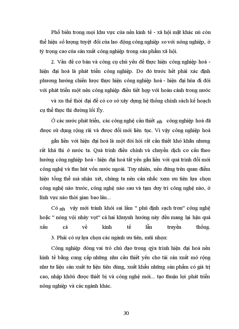 image for page Phương hướng và giải pháp để tiến hành công nghiệp hoá - hiện đại hoá