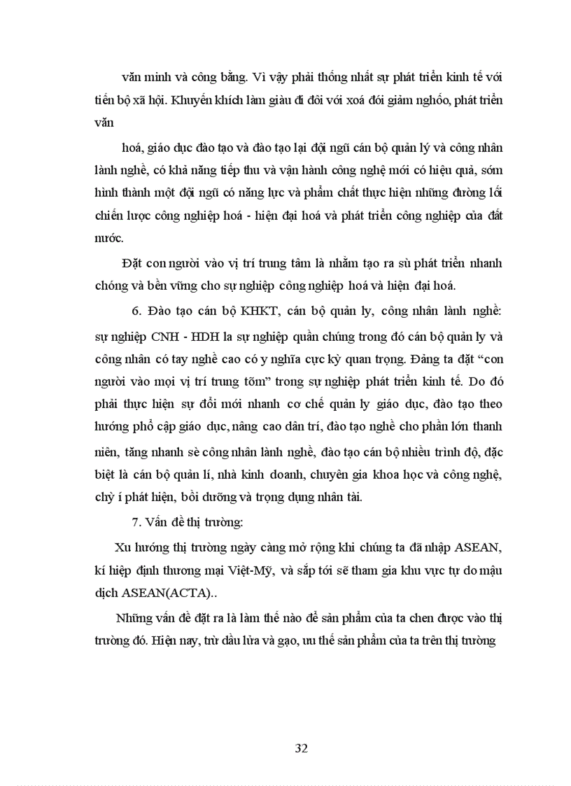 image for page Phương hướng và giải pháp để tiến hành công nghiệp hoá - hiện đại hoá