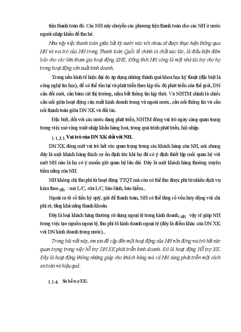 image for page Hỗ trợ XK trong khuôn khổ thanh toán tín dụng chứng từ ở Sở giao dịch I NHĐT&PT VN