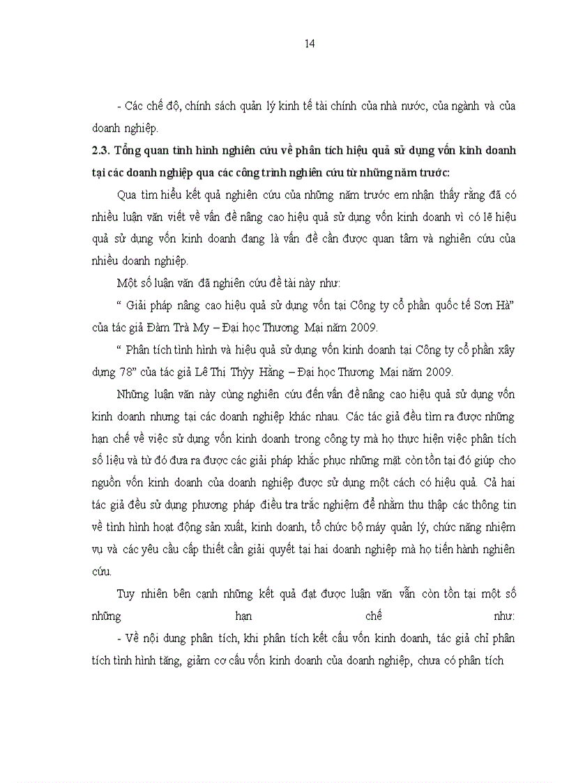 image for page Phân tích hiệu quả sử dụng vốn kinh doanh của Công ty cổ phần Đầu tư và Thương mại Steeltec Hà Nội