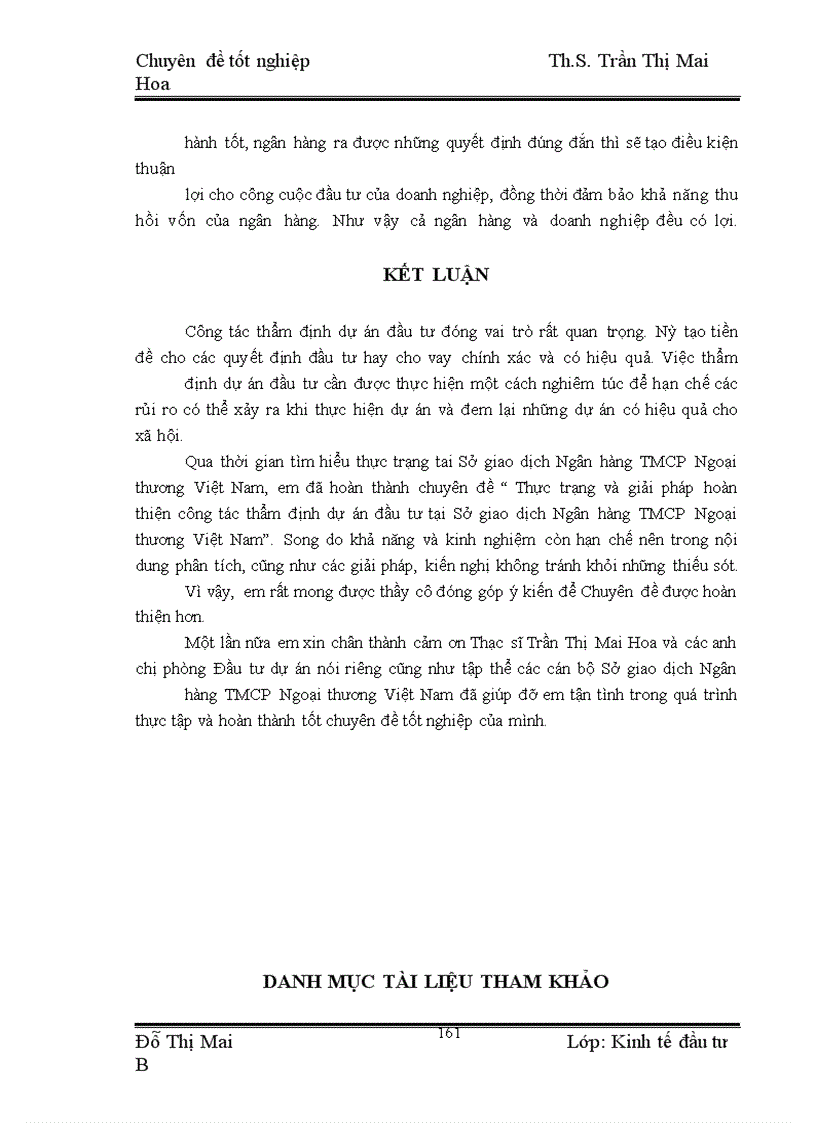 image for page Thực trạng và giải pháp hoàn thiện công tác thẩm định dự án đầu tư tại Sở giao dịch Ngân hàng Thương mại cổ phần Ngoại thương Việt Nam