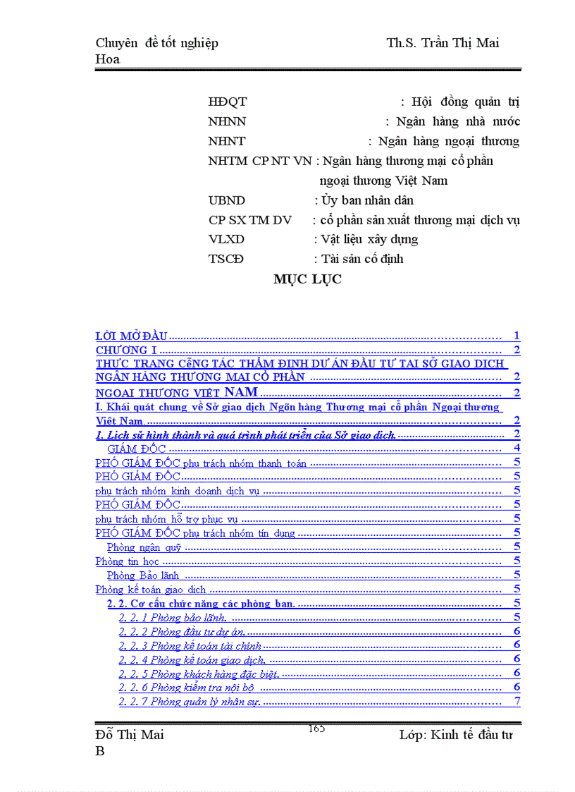 image for page Thực trạng và giải pháp hoàn thiện công tác thẩm định dự án đầu tư tại Sở giao dịch Ngân hàng Thương mại cổ phần Ngoại thương Việt Nam
